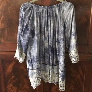 Tie dye cotton dress